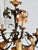 Vintage Italian Florentine Hand-Painted Tole Floral 5-Light Chandelier, 1940s For Sale - Image 10 of 18