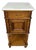 Antique French Walnut Bedside Table with Marble Top For Sale