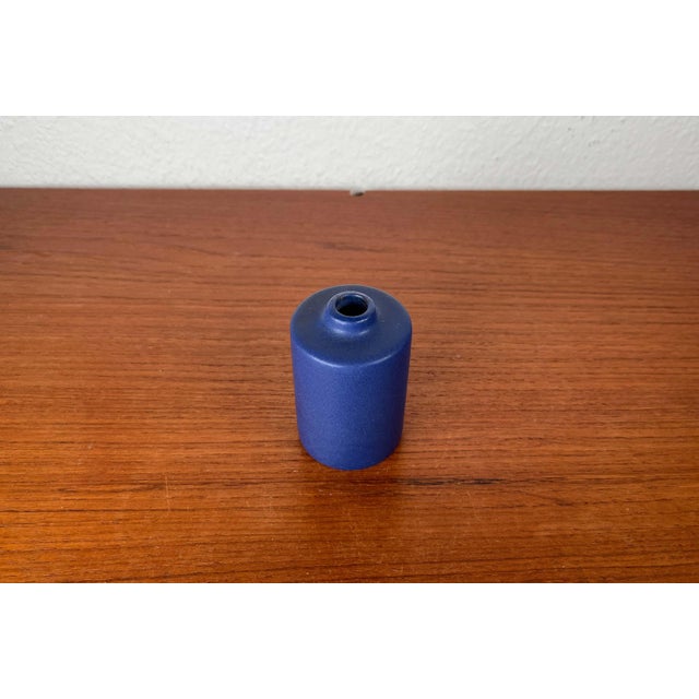 Ceramic Small Mid-Century Minimalist Vase from Marschner Kunsttöpferei, 1960s For Sale - Image 7 of 11