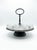Vintage Glass Serving Tray with Silvered Handle, 1980s For Sale - Image 3 of 6