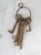 Mid-Century Modern Vintage Brass Skeleton Keys For Sale - Image 3 of 6