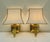 Brass Wall Lamps with Fabric Lampshades from Herda, 1970s, Set of 2 For Sale - Image 15 of 16