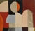 Red Fragmented Presence- Modern Abstract Painting, Geometric, Framed by Sophie Dumont For Sale - Image 8 of 9