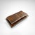 Brown Sliding Two-Tier Burl Wood and Metal Coffee Table with Integrated Bar, 1980s For Sale - Image 8 of 9