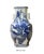 Chinese Blue & White Porcelain Oriental Mountain Scenery Graphic Vase For Sale In San Francisco - Image 6 of 7