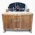 Modern Arts & Crafts Oak Dresser or Sideboard with Mirror For Sale - Image 3 of 9