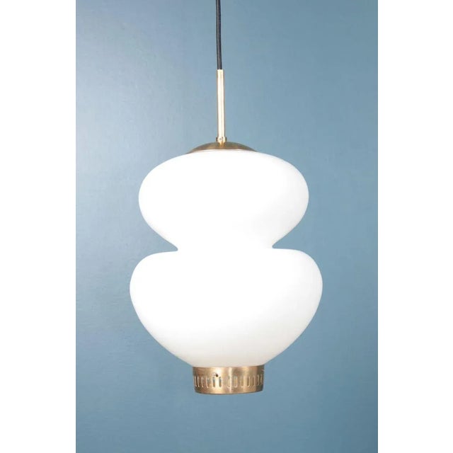 Mid-Century Danish Peanut Pendant Lamp by Bent Karlby for Lyfa, 1960s For Sale - Image 6 of 9