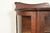 Wood Antique Victorian Carved Oak Curved Glass Bookcase or Display Cabinet by Larkin Co., Circa 1900 For Sale - Image 7 of 15