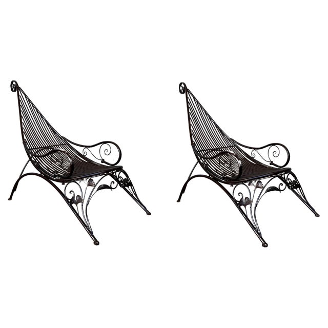 Pair of French Mid-Century Modern Siesta Chaise Lounge Chairs For Sale - Image 9 of 18