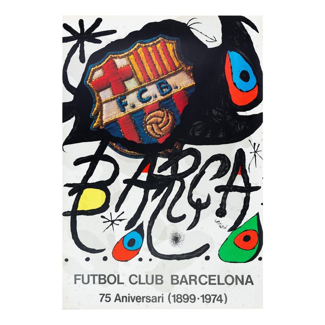 Barcelone 1975/ポール ビューリ/ポスター Estadio Santiago Bernabeu, Ath. Bilbao vs. F.C. Barcelona (1