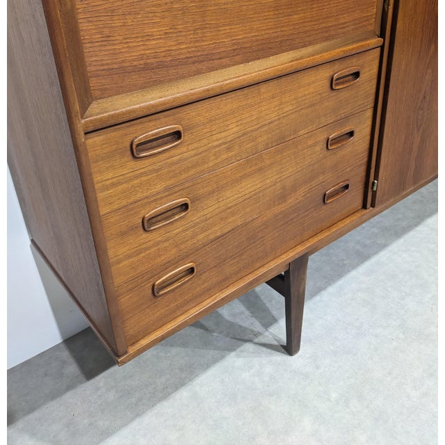 Long Mid-Century Modern Sideboard from O.M.F., 1960s For Sale - Image 12 of 13