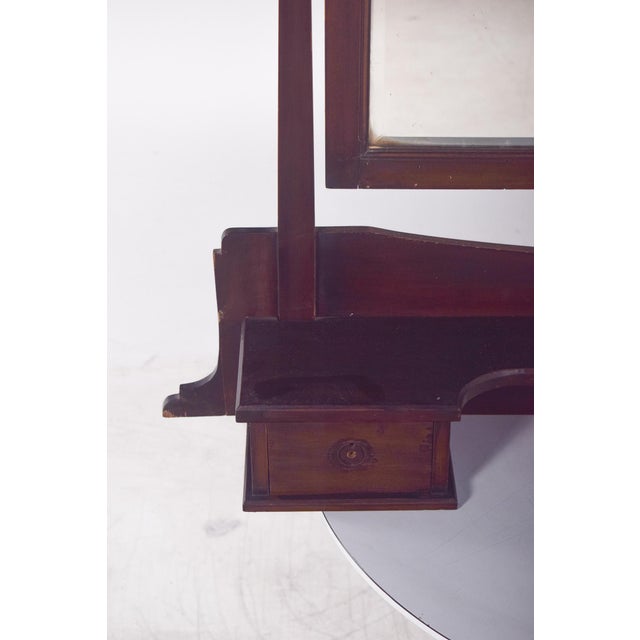 Wood Vintage Portuguese Dressing Table Mirror, 1920s For Sale - Image 7 of 9