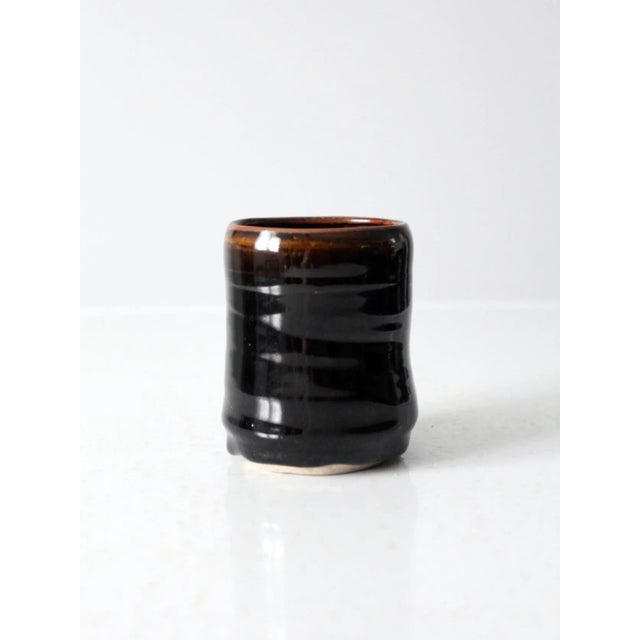 Contemporary Vintage Studio Pottery Mug For Sale - Image 3 of 11