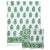 Indian Riya Twin-XL Bed Green Flat Sheet For Sale - Image 3 of 8