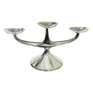 German Silver Candlestick by Wilhelm T. Binder, 1950s