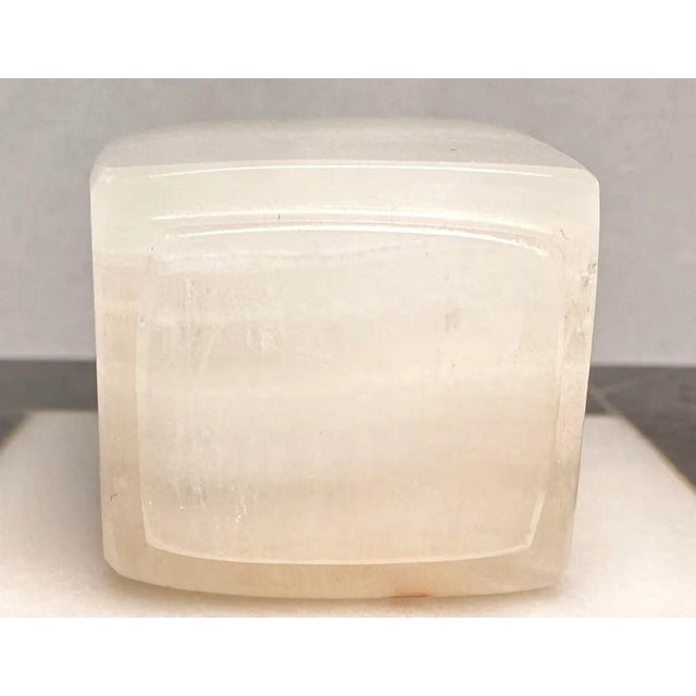 Antique White Jade Art Deco Snuff Bottle With Stopper & Spoon For Sale - Image 12 of 12