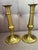 Mid-Century Modern Pair of Vintage Solid Brass Candlesticks Holders For Sale - Image 3 of 8