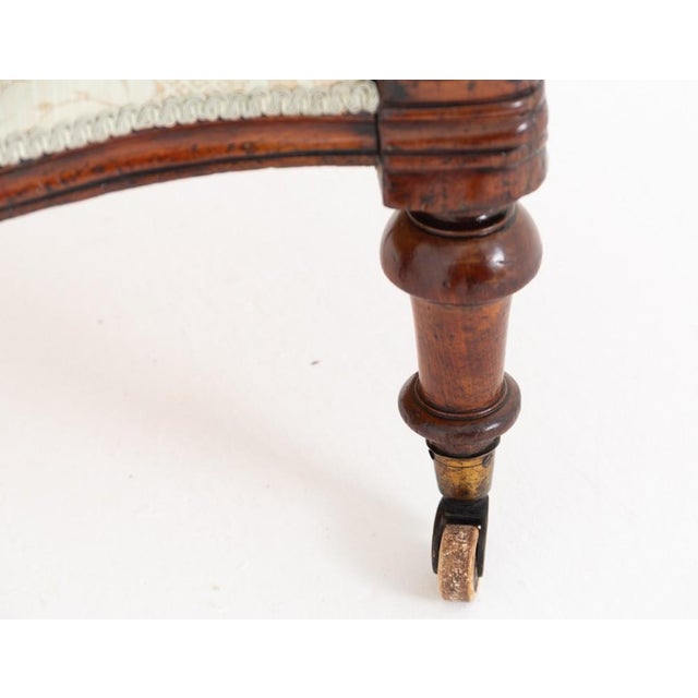 Wood Antique Victorian Gentlemans Parlour Seat Chair, 1870 For Sale - Image 7 of 8