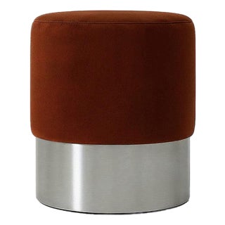 Destino Stool in Brown Velvet by Moanne For Sale