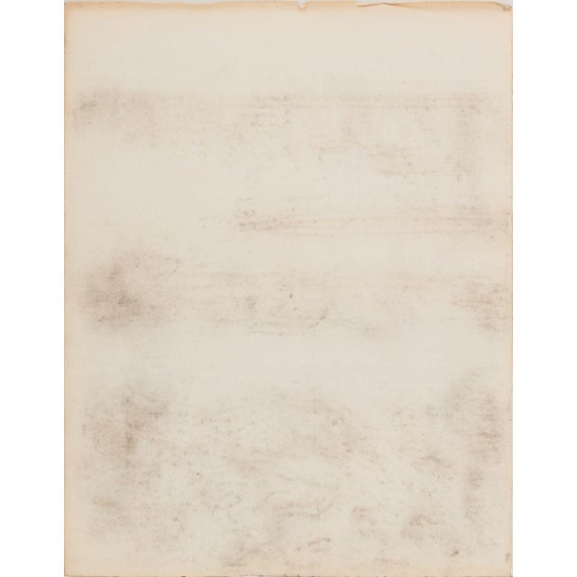 Manfred Schwartz Beach Seascape Charcoal on Paper For Sale - Image 4 of 4