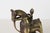 Brass Antique Indian Brass Temple Horse on Wheels With Rider For Sale - Image 8 of 15