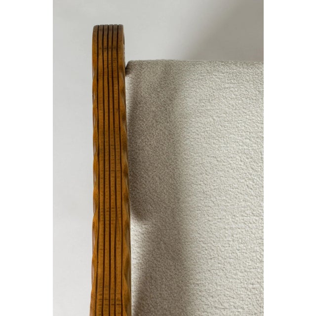 Carved Wooden Sofa by Knut Fjaestad, 1936 For Sale - Image 9 of 12