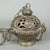Antique Handcrafted Embossed Brass Thurible Sacred Censer, Early 1900s For Sale - Image 3 of 12