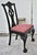 Antique Carved Mahogany Chippendale Style Side Chair in Distressed Black Finish For Sale - Image 11 of 12