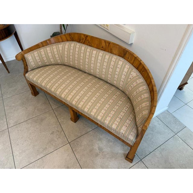 Biedermeier Sofa in Pine Veneer For Sale - Image 12 of 18