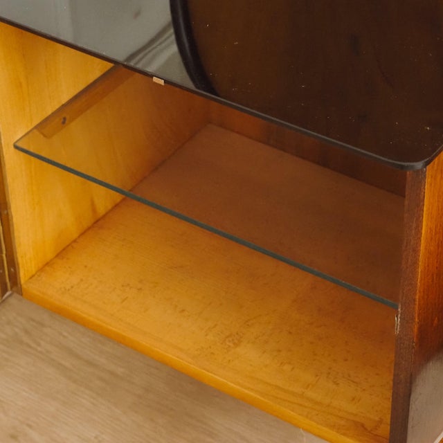 1950s Double Bed with Floating Bedside Tables from Halabala For Sale - Image 5 of 18