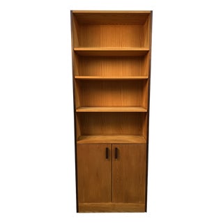 Mid-Century Modern Style Bookcase W/ Storage For Sale
