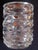1990s Vintage 1996 Tiffany & Co Emil Brost Mouthblown Hand Cut Waves Crystal Vase 8" For Sale - Image 5 of 13