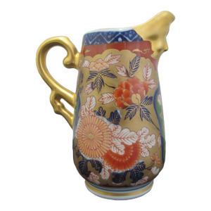 Japanese Arita Imari Kisen Kiln Gokunishiki Porcelain Figural Creamer Pitcher
