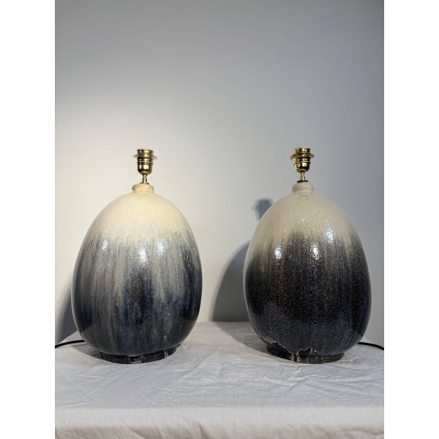 Ceramic Ceramic Lamps by Marcello Fantoni, Florence, Italy, 1970, Set of 2 For Sale - Image 7 of 15