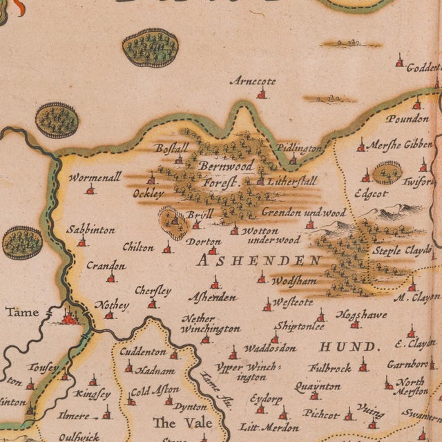 1660's Antique County Map For Sale - Image 9 of 12