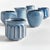 With an eclectic mix of organic forms, this set of six mini pots are simply adorable. What makes them so unique is the...