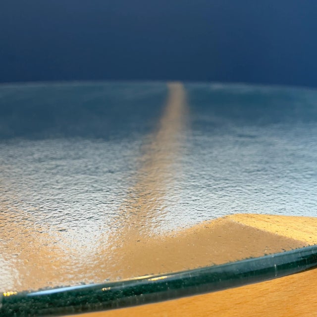 Beech and Glass Coffee Table from Maison Regain, 1970 For Sale - Image 3 of 8