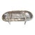 Vintage Mid-Century Hollywood Regency Racetrack Oval Brass & Glass Coffee Table in the Style of Maison Jansen For Sale