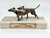 A nice sterling silver sculpture of 2 foxhounds running in sterling silver by the Venerable silversmiths S. Kirk and Sons....