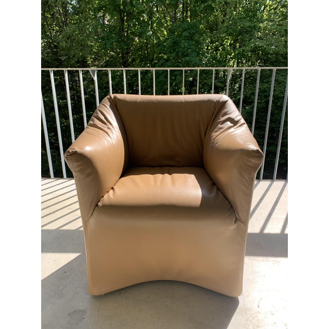 Animal Skin Tentazione Club Chair by Mario Bellini for Cassina, 1980s For Sale - Image 7 of 11