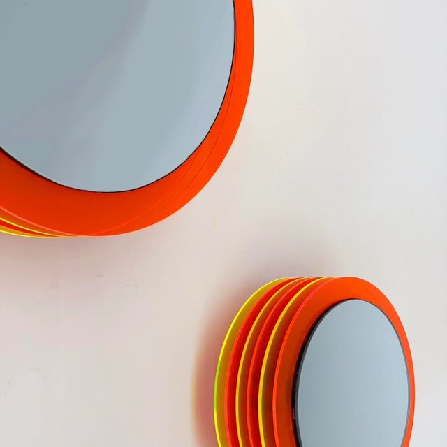 Contemporary Set Anto Sunset Wall Mirrors by Andreas Berlin, Set of 2 For Sale - Image 3 of 10