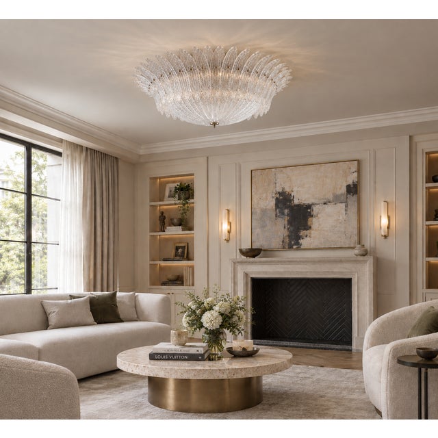 21st Century Tropico Palmette Flush Mount by Fabio Ltd For Sale - Image 10 of 10