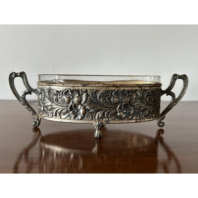 Small Art Nouveau Jardinière with Original Glass, 1890s For Sale - Image 13 of 14
