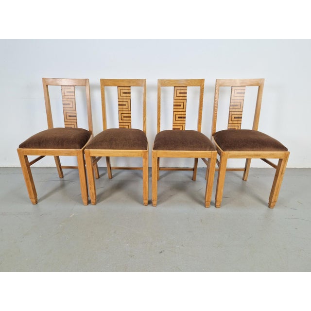 1930s Art Deco Arts and Crafts Dining Chairs, 1930s, Set of 4 For Sale - Image 5 of 18