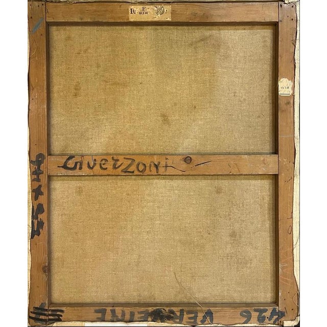 Stéphanie Caroline Guerzoni, Verbena Flowers, Oil on Canvas, 1960s For Sale - Image 9 of 10