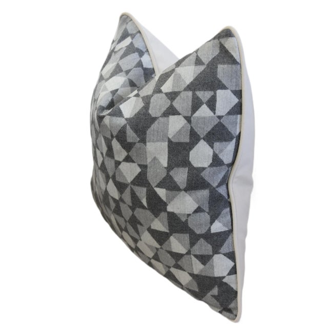 2020s Holland & Sherry Geometric Modern Feather/Down Pillow For Sale - Image 5 of 7