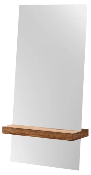 Rectangular Walnut Guillotine Mirror by Jeffrey Huyghe