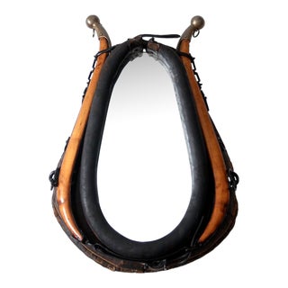 Antique Equestrian Horse Collar Mirror For Sale