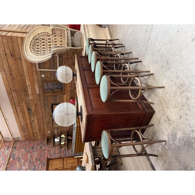 Wood Bentwood Bar Stools, 1960s, Set of 11 For Sale - Image 7 of 9