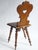 Brutalist Antique Alpine Folk Art Oak Chair with Carved Face Mask For Sale - Image 3 of 10